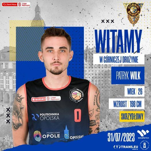Wałbrzych/Kraj: Patryk Wilk wzmacnia Górnika