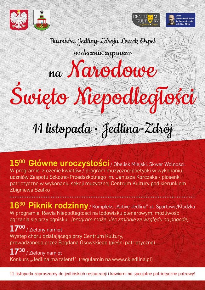 REGION, Jedlina-Zdrój: Jedlina też będzie świętować