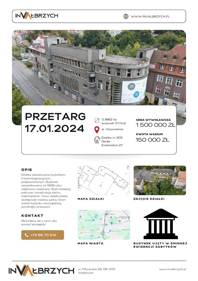 Wałbrzych: Czy ktoś kupi byłe kino?