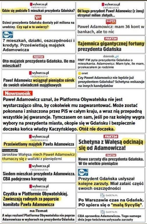 Wałbrzych/Kraj: Kto zaszczuł Pawła Adamowicza ?