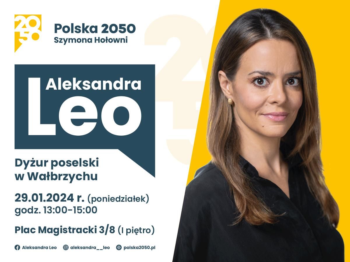 Wałbrzych: Dyżur posłanki Leo