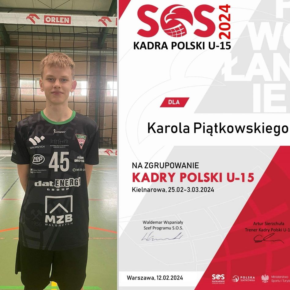 Wałbrzych/Kraj: Był na zgrupowaniu kadry
