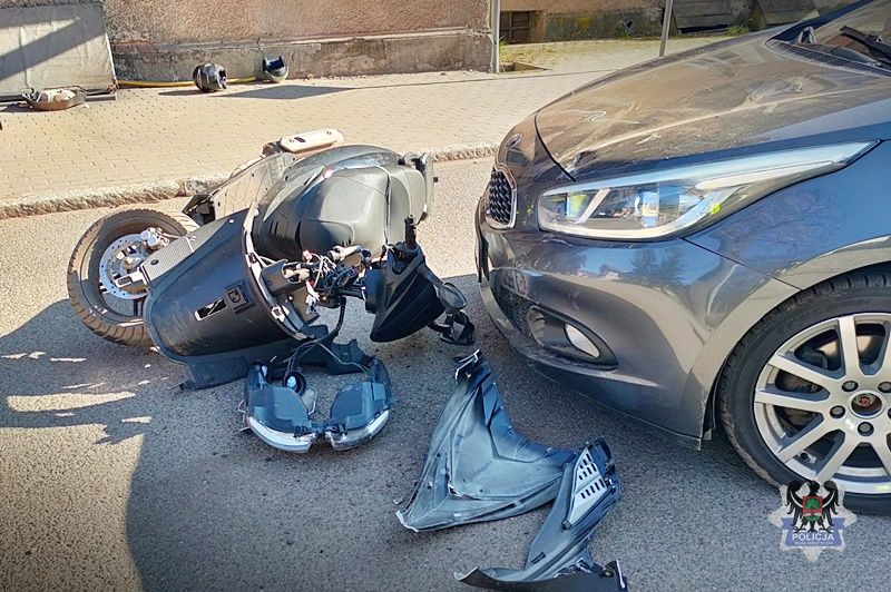 REGION, Sokołowsko: Motorowerzysta w szpitalu