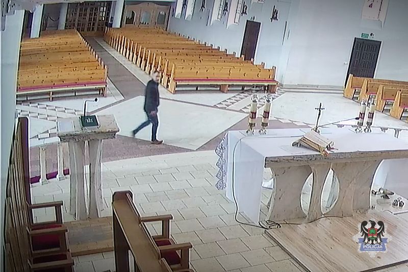 Wałbrzych: To on wkradł się do kościoła