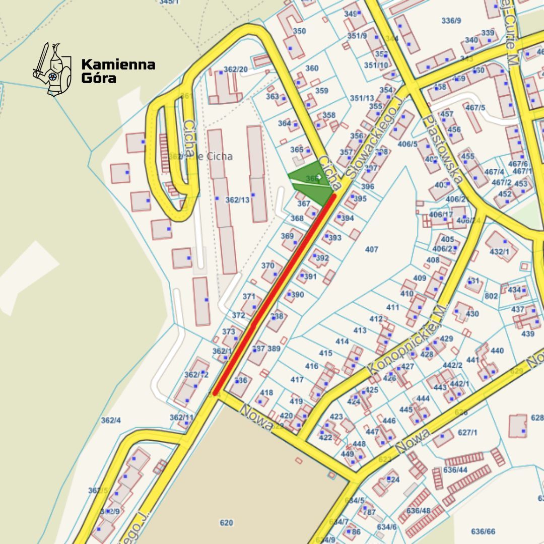 REGION, Kamienna Góra: Kontynuują prace na Słowackiego