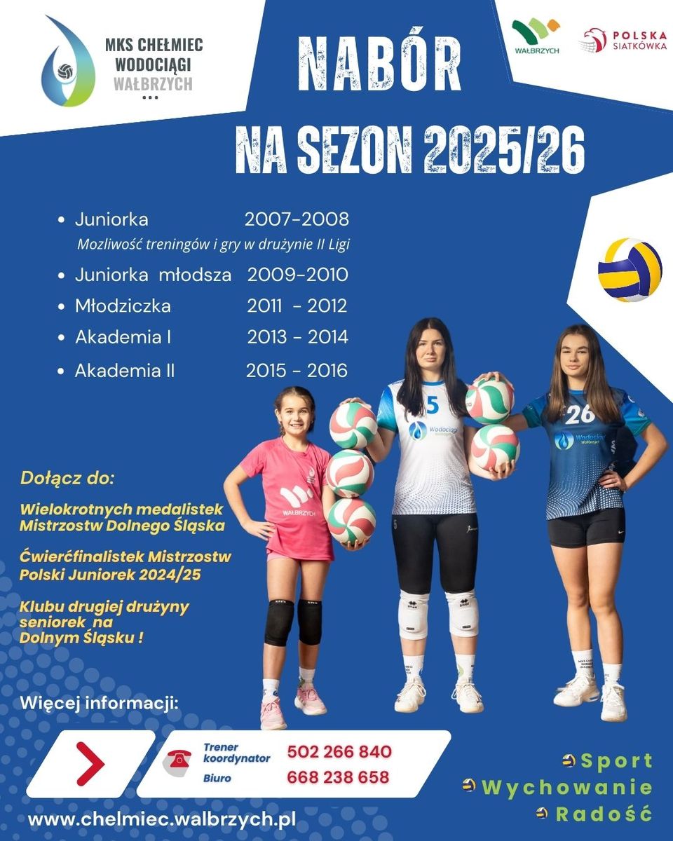 Wałbrzych: Nabór do sekcji siatkówki