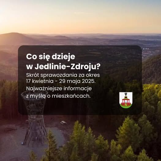 REGION, Jedlina-Zdrój: Sprawozdanie Burmistrz Jedliny