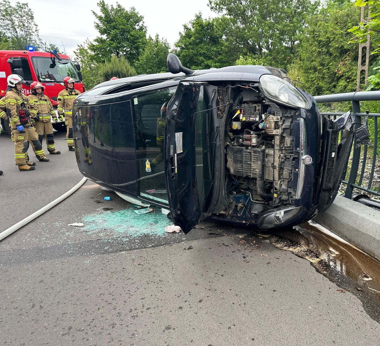REGION, Boguszów-Gorce: Wypadek na wiadukcie