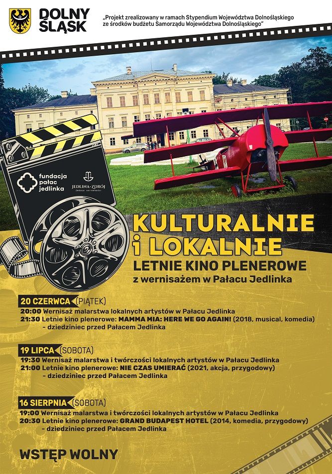 REGION, Jedlina-Zdrój: Letnie kino i wernisaż