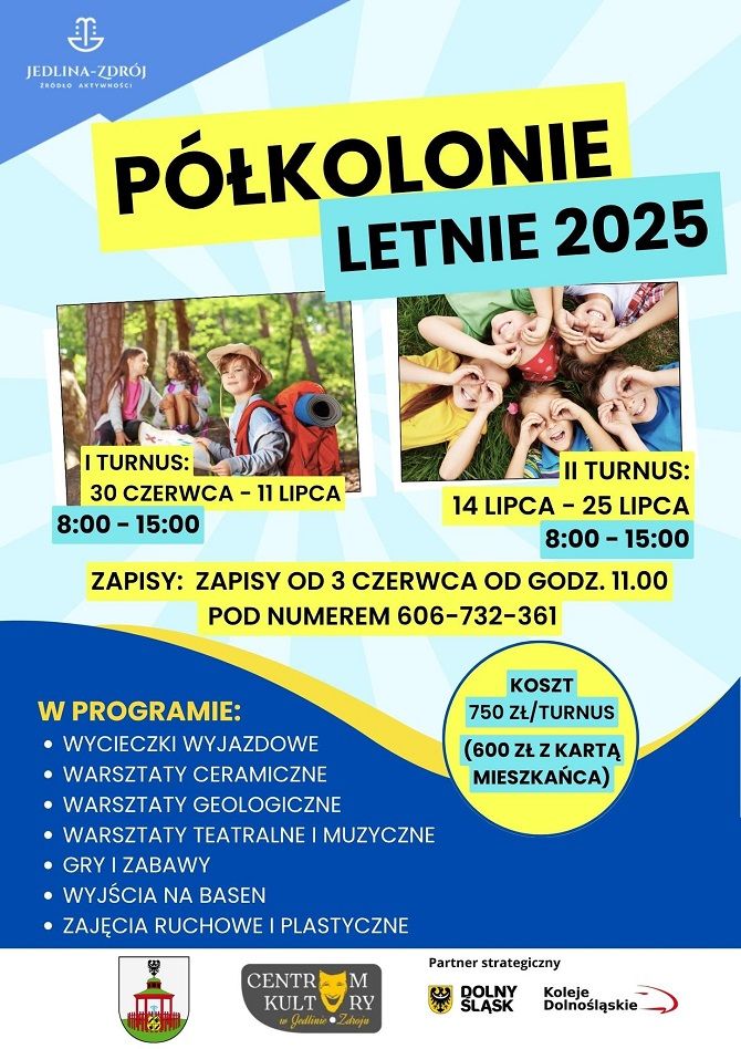 REGION, Jedlina-Zdrój: Jedlina zaprasza na półkolonie
