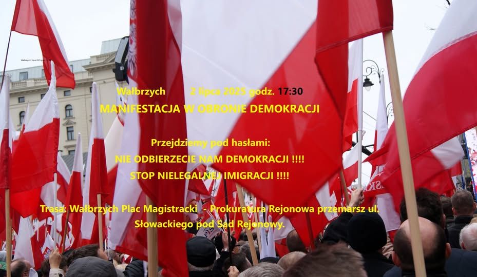 Wałbrzych: Manifestacja w obronie demokracji