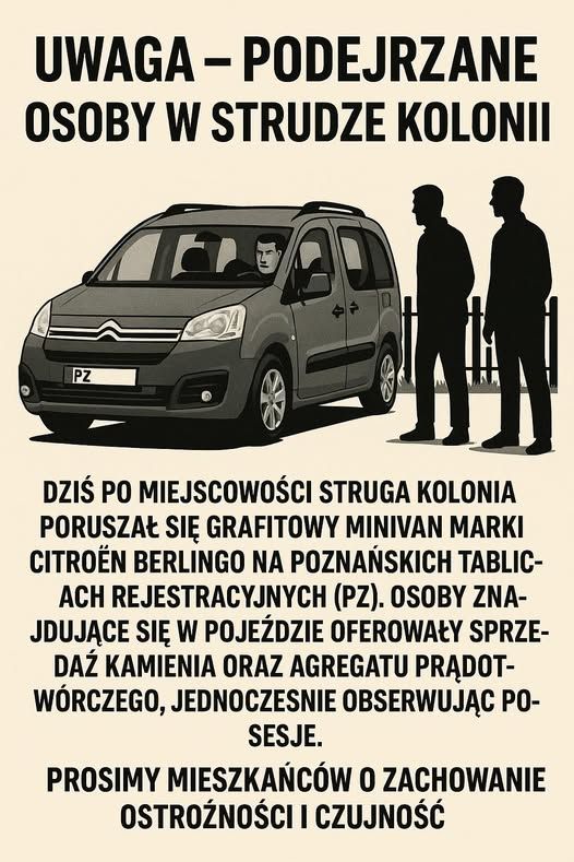 REGION, Struga: Ostrzeżenie dla mieszkańców