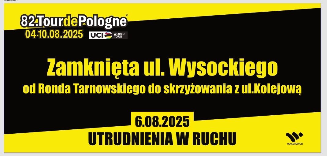Wałbrzych: Utrudnienia w ruchu – nadjeżdża Tour de Pologne