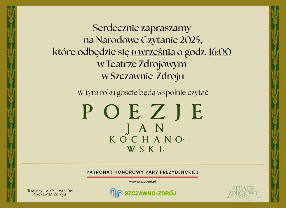 REGION, Szczawno-Zdrój: Narodowe czytanie w Szczawnie
