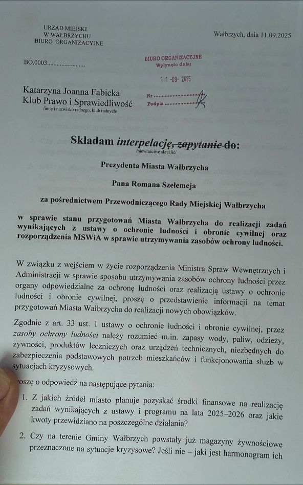 Wałbrzych: Bezpieczeństwo Wałbrzycha w pytaniu