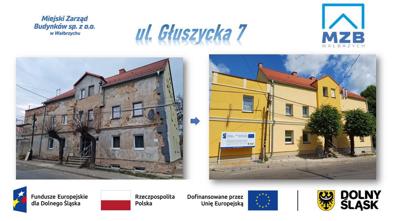 Wałbrzych: Budynki po gruntownych remontach