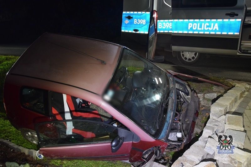 Wałbrzych: Pijany kierowca, poszkodowana pasażerka