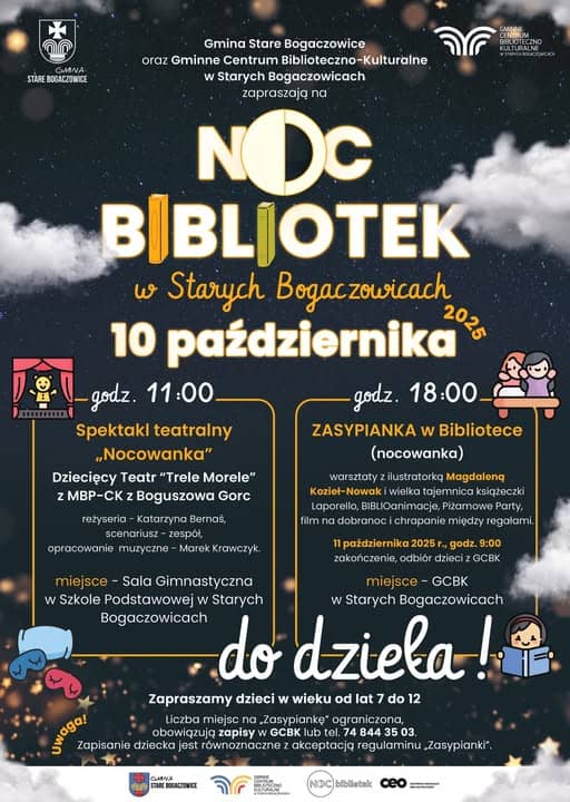 REGION, Stare Bogaczowice: Czeka wyjątkowa Noc Bibliotek