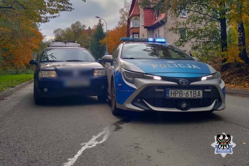 Wałbrzych: Kolizja z radiowozem
