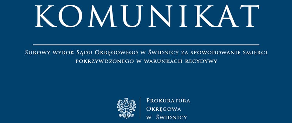 REGION: 20 lat więzienia dla nożownika z Walimia