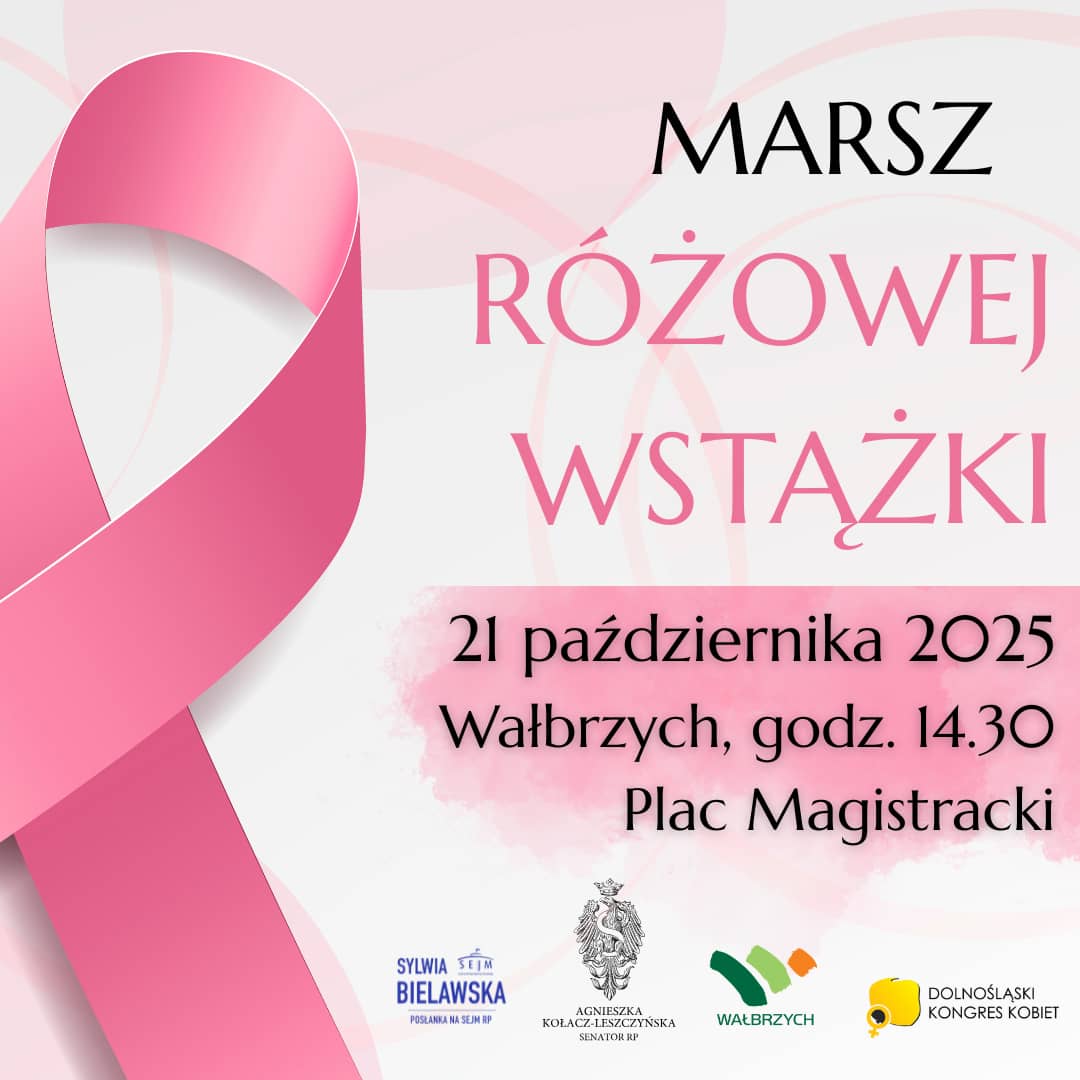 Wałbrzych: Marsz Różowej Wstążki