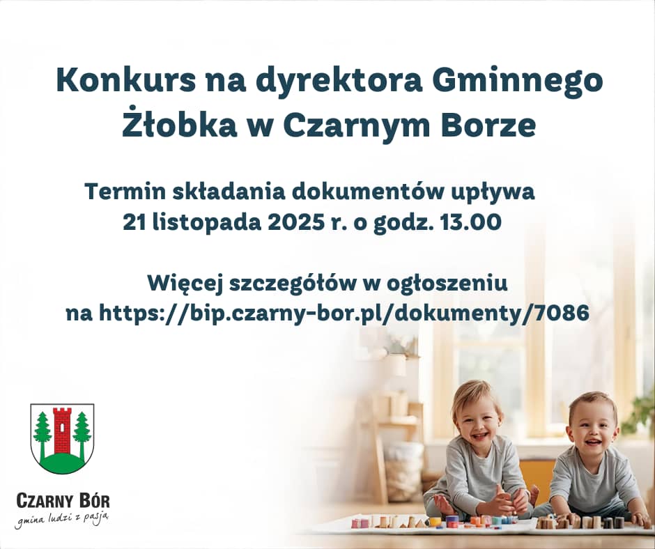 REGION, Czarny Bór: Konkurs na dyrektora żłobka