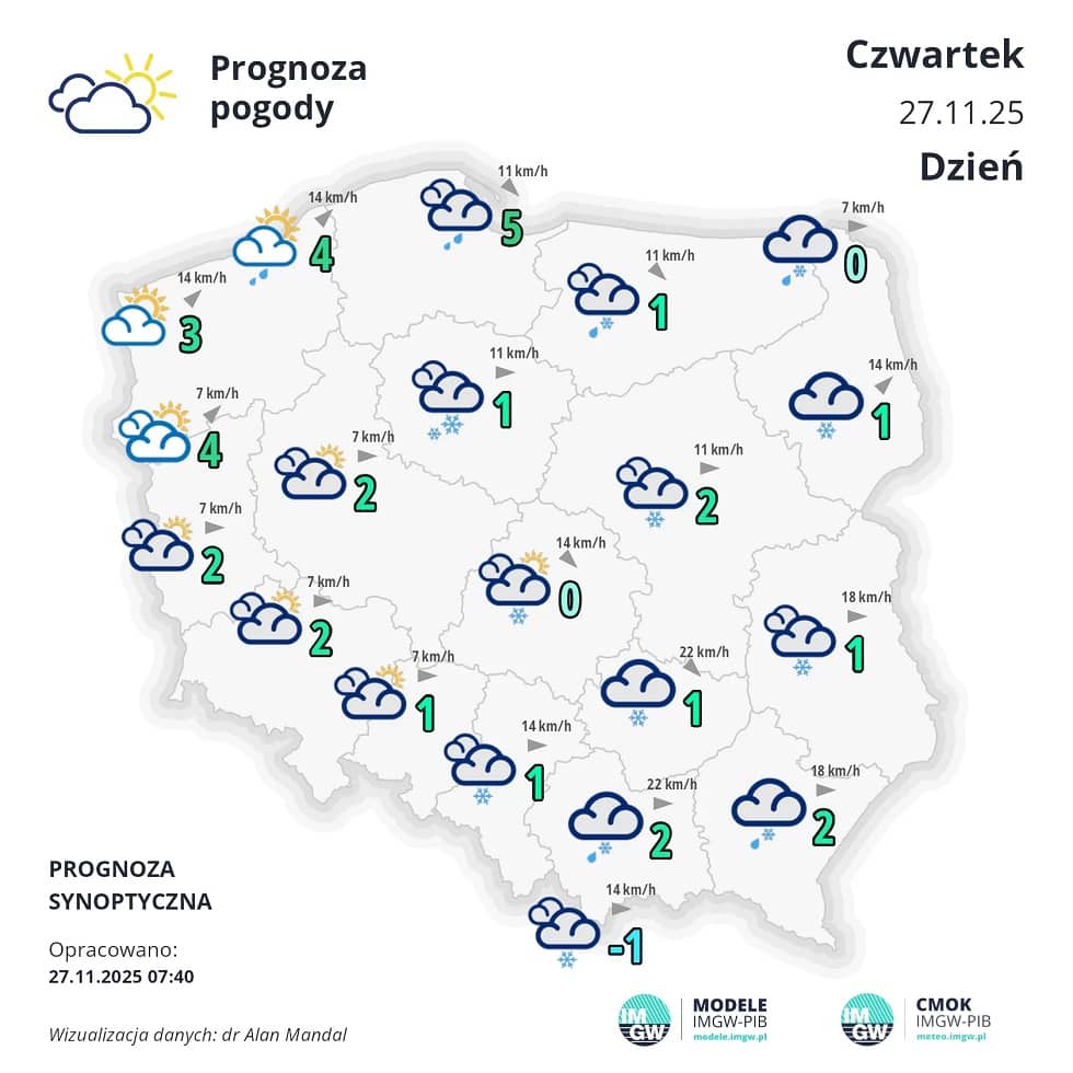Wałbrzych/REGION: Jaka pogoda dziś nas czeka?