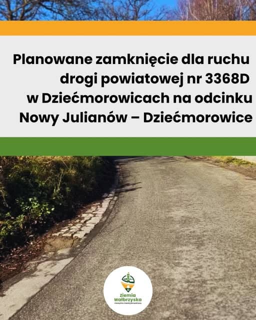 powiat wałbrzyski: Odcinek drogi będzie zamknięty