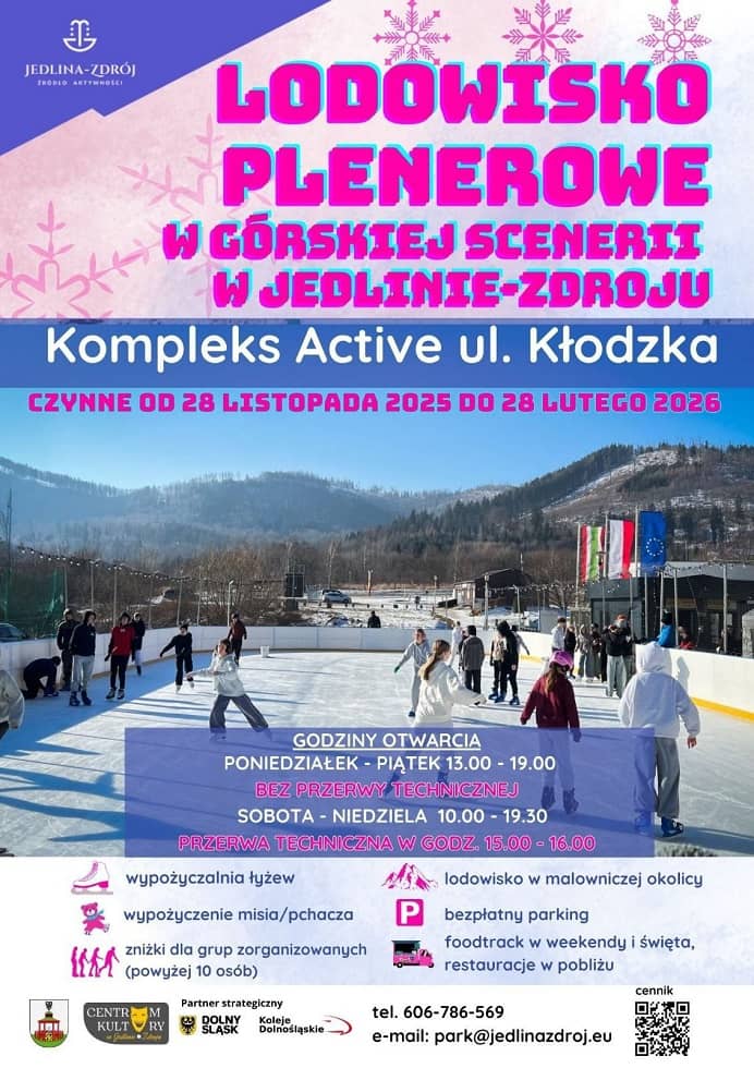 REGION, Jedlina-Zdrój: Lodowisko plenerowe w Jedlinie–Zdroju