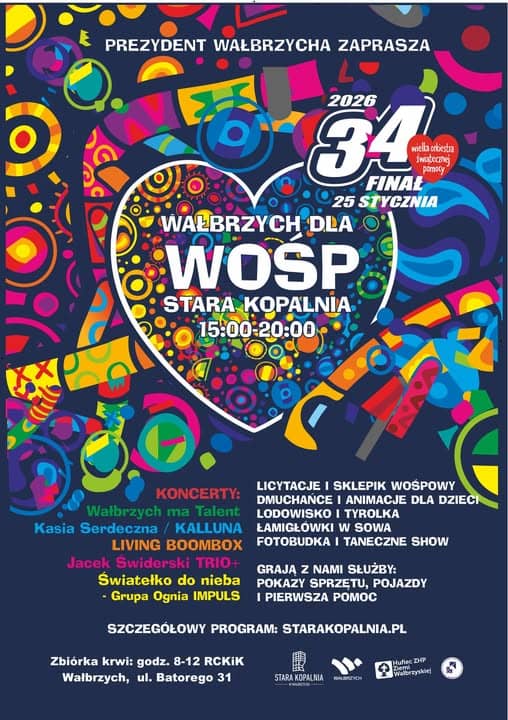 Wałbrzych: Znamy szczegóły finału WOŚP