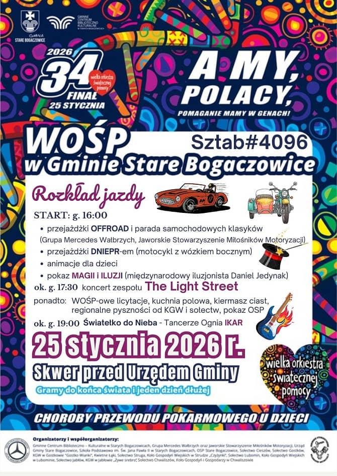 REGION, Stare Bogaczowice: Stare Bogaczowice zapraszają na finał WOŚP