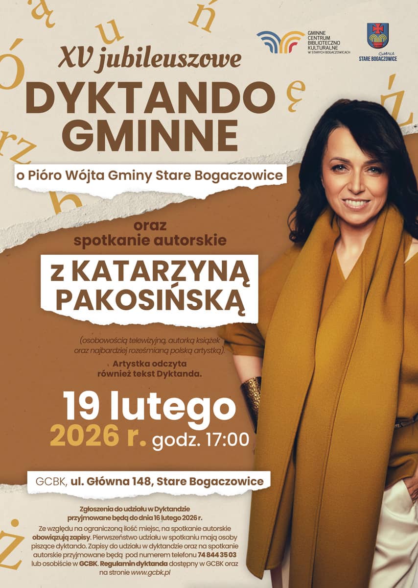 REGION, Stare Bogaczowice: Katarzyna Pakosińska zagości w bibliotece w Starych Bogaczowicach