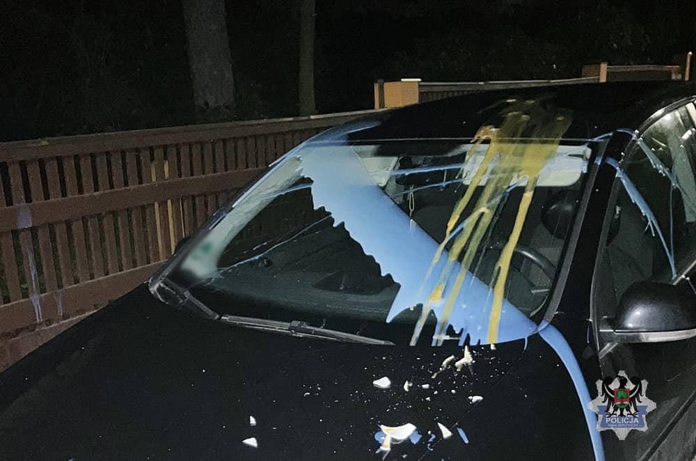 REGION, Szczawno-Zdrój: Wazonem i jajkami prosto w samochód