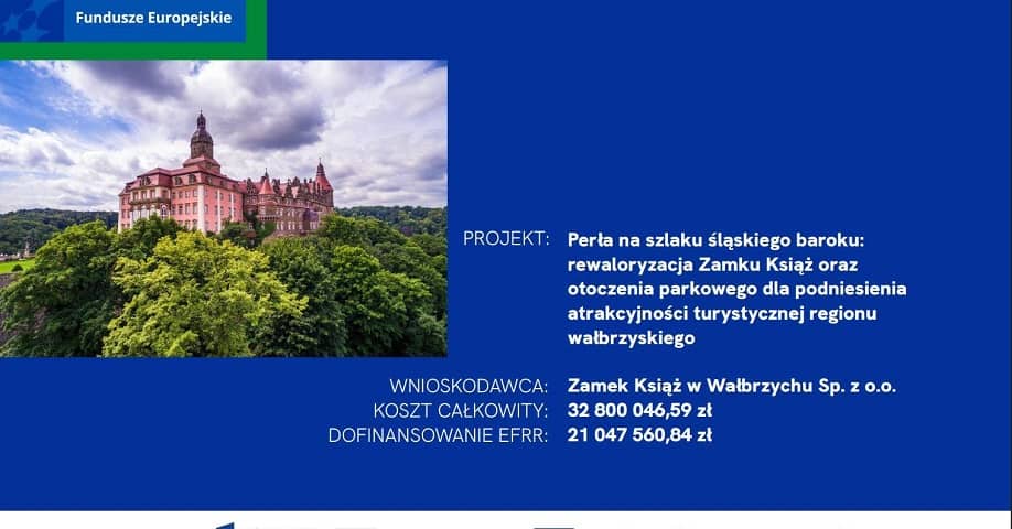 Wałbrzych/REGION: Zamek Książ z milionami