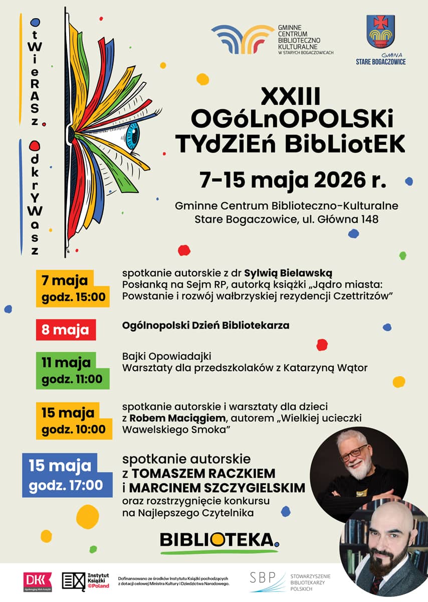 REGION, Stare Bogaczowice: Wyjątkowi goście na Tygodniu Bibliotek