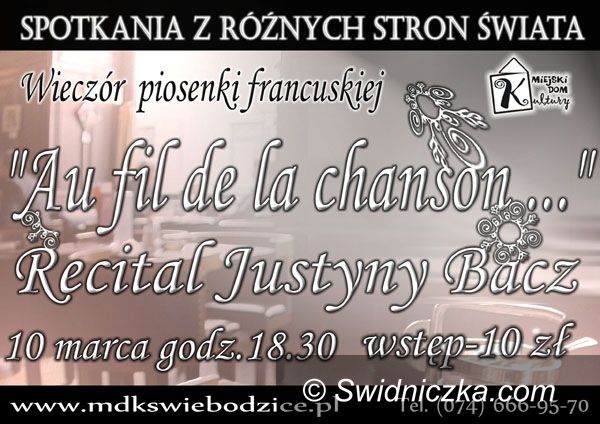 Region - Świebodzice: „Au fil de la chanson..." – recital piosenki francuskiej