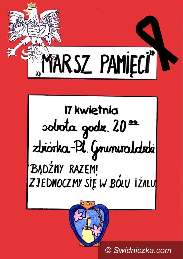 Świdnica: Marsz pamięci z tulipanami i zniczami