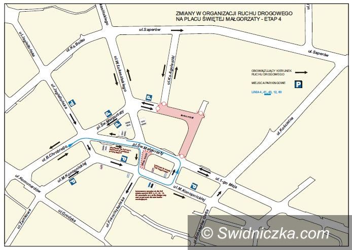 Świdnica: Z końcem czerwca nowe zmiany na pl. św. Małgorzaty