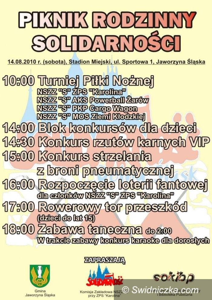 Jaworzyna Śląska: Sobota z Solidarnością