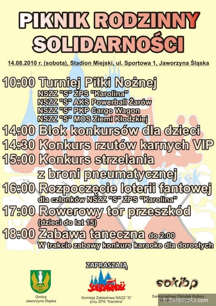 Jaworzyna Śląska: Sobota z Solidarnością