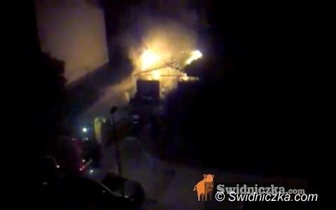 Świdnica: Nocny pożar na Moniuszki