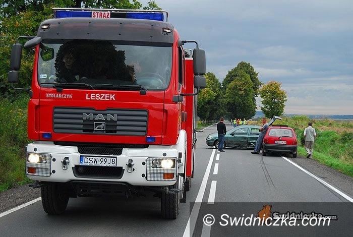 Stanowice: Piętnaście osób rannych – wypadek busa i dwóch osobówek