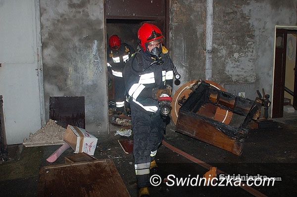 Strzegom: Pożar w Strzegomiu, spłonęło mieszkanie przy Wolskiej
