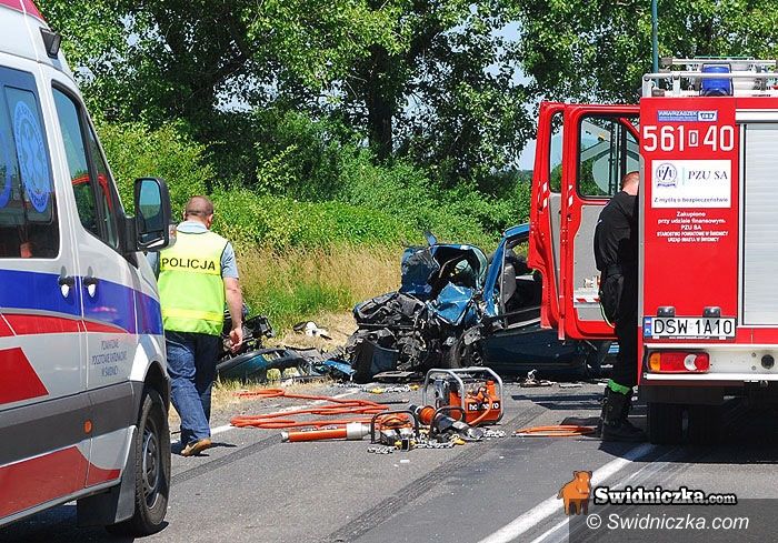 powiat świdnicki: Niedziela z kolizjami