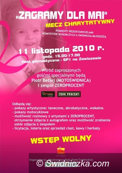 Świdnica: Zagrają dla chorej Mai