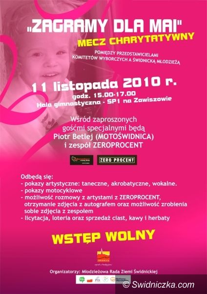 Świdnica: Zagrają dla chorej Mai