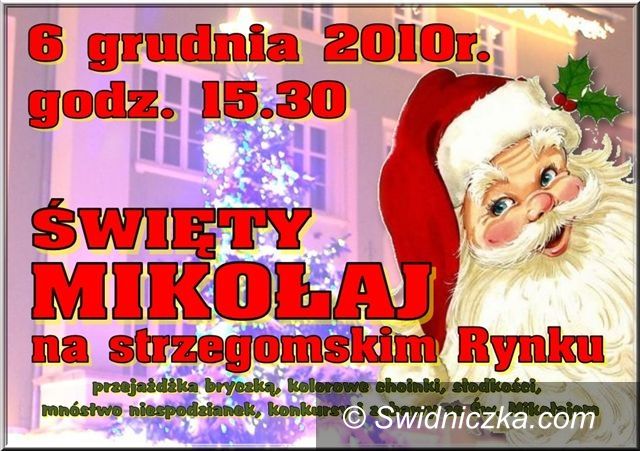 Strzegom: Mikołaj konną bryczką przyjedzie do Strzegomia