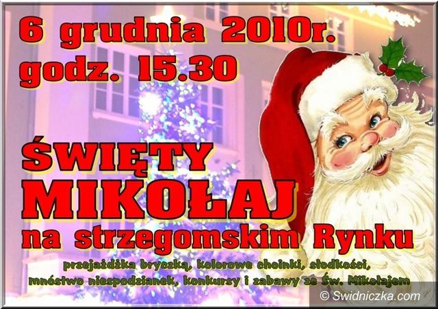 Strzegom: Mikołaj konną bryczką przyjedzie do Strzegomia
