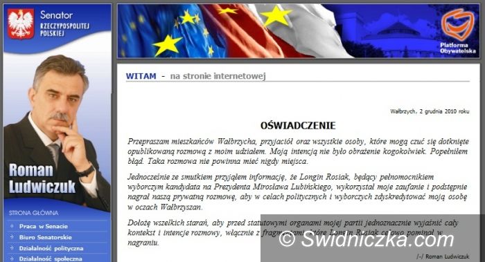 region: Senator PO przeprasza za bluzgi