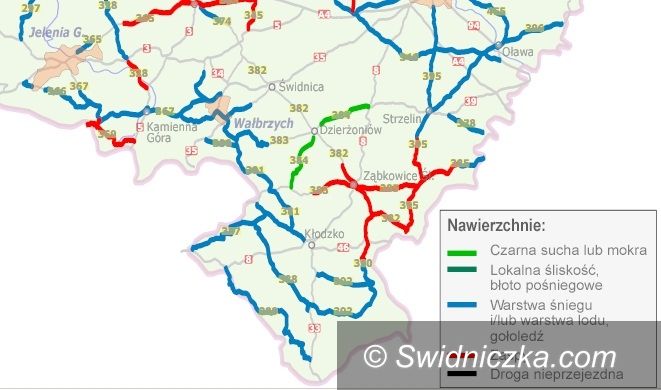 powiat świdnicki: Paraliż na drogach [aktualizacja popołudniowa]